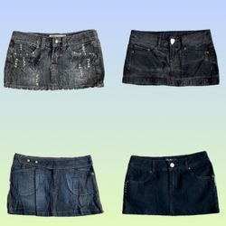 Jupes mini en denim Y2K (TS1447)