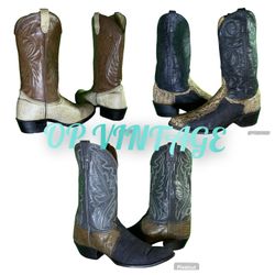 Op vintage 0050 ベスト カウボーイブーツ