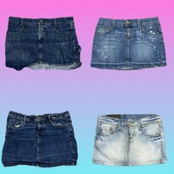 Y2K Denim mini Skirts (TH-085)