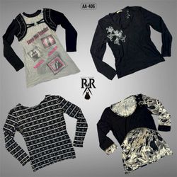 Y2K Retro Blackwave Full Sleeve Tops (AA-406)