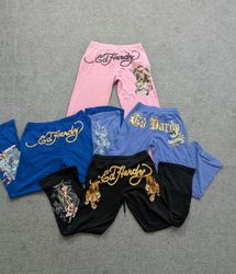 Ed Hardy Damen Schlaghose, Mix Farben