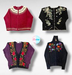 Gilets en tricot vintage/vibe folk (R)