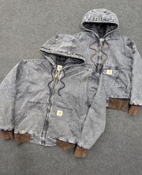 Carhartt Dunkelgraue Verblasste Aktive Kleidung Re..