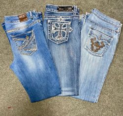Y2K embroidered jeans bootcut