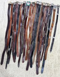 Vintage Style Leather Belts Mix