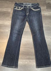 813 - Embroidery Style Flare Jeans