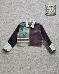 Nike Camo Contrast Cropped Jacket