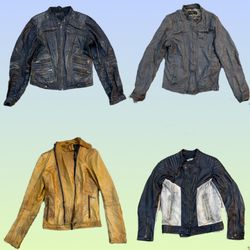 Y2K Biker Leather Jacket (TS-1466)