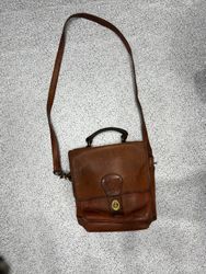 Leather coach bag