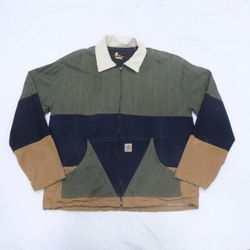 CR717 Upcycled Carhartt Earth Tone Jacke