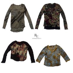 Y2K Earthy Tone Full Sleeves Tops RE-2440