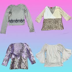 Y2K carini Top a Maniche Lunghe (TH-096)