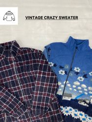 Vintage Crazy Sweater And Fleece