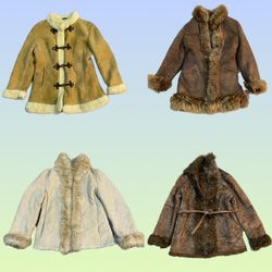 Manteau afghan Y2K Paris Hilton (TS-1457)