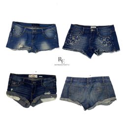 Y2K Britney Era Girl Micro Mini Short RW-1217