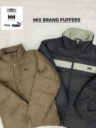 Branded Mix Puffer Jackets