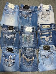 Miss Me True Religion Rock Revival jeans