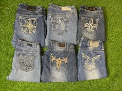Y2K Embroidered Flared Jeans