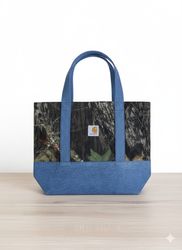 Fs-01 Tote de camuflagem e denim reciclado
