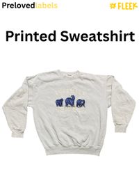 プリントフリーススウェットシャツ (Wcv: 1211)