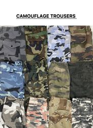 Pantalons et pantalons en camouflage vintage
