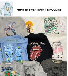 Vintage Printed Sweatshirt & Hoodies