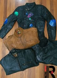 Mix brands leather jackets