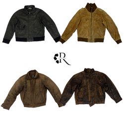 Y2K Uinique Leather Bomber Jackets RW-1222