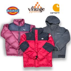 VPX390 Carhartt/Dickies & Mix Brand Puffer Jackets