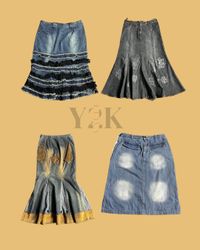 Y2K Ruffle Skirt Drop (Yv-440)