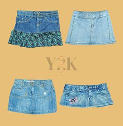 Y2K Denim Mini Skirt Drop
 (Yv-445)