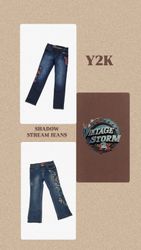Y2k Shadow Stream Jeans