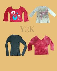 Throwback Feels: Y2K Street Chic Tops (Yv-448)