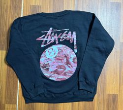 Stussy 8 ball kissis moletons estilo rework