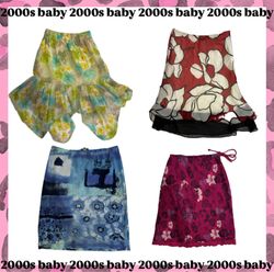 Tropical y2k skirts-073