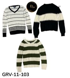 Y2Kレトロニットセーター ラウンド＆Vネック – クラシック2000年代の美学 (GRV-11-1..