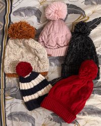 Stylish Winter Knit Pom-Pom Hat Collection