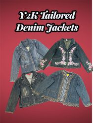 Y2K Tailored & Embellished Denim Jackets