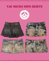 XOXO Y2K Gonne Mini Vintage