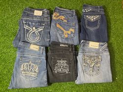 Y2k Embroidered Flared Jeans