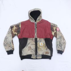 CR742 Upcycled Camo Fusion Hooded Jacket
