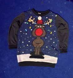 Upcycled Christmas Sweatshirt