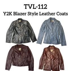 Y2K Blazer Stil Lederjacken (TVL-112)