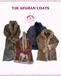 Y2K Vintage Afghan Coats Long & Short