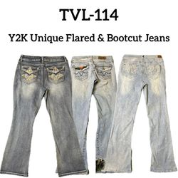 Y2K Einzigartige & Schlagjeans (TVL-114)
