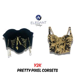 Y2K Pretty Pixel Corsets - EV0517