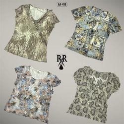 Y2Kソフトガールノースリーブミックストップス（AA-418）