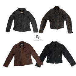 Y2K Cyber Era unique Leather Jackets RE-2461