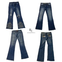 Y2K Era Cyber Girl Flared Jeans RE-2464