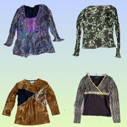 Y2K Earthy ton Vibe Full Se tops (Ts-1495)